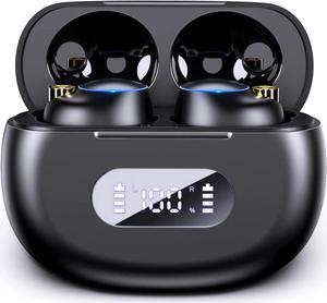 Ture Wireless Earbuds,12H Playtime Touch Control Bluetooth Earbuds with Mic, Bluetooth 5.2 True Wireless Earbud in-Ear Noise Cancelling Earbuds, Waterproof Sport Wireless Headphone for Android iOS