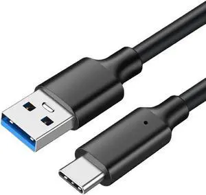USB A to USB C Cable 2-Pack/3.3ft, USB 3.1/3.2 Gen 2 10Gbps Data Transfer and 60W 3A Fast Charging Cord for Android Galaxy S23/S22/S21/S10 External SSD, Nintendo Switch and Other USB to Type C Device