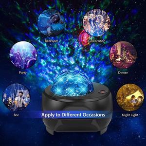 Star Projector Night Lights, 3 in 1 Galaxy Projector Light, Sky Nebula/Moving Ocean Wave, Best Gift for Kids Adults for Bedroom/Party with Hi-Fi Stereo Bluetooth Speaker, Voice&Remote Control