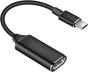 USB C to HDMI Adapter, USB-C(Type C/Thunderbolt 3) to HDMI Adapter for MacBook Pro/Air 2019/2018, iPad Pro 2018, Dell XPS 13/15, Surface Go/Pro 7 and More (Color: Black)