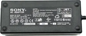 Genuine So-ny AC-V012E AC Adapter Charger Power Supply 1-477-232-12 W/P.Cord