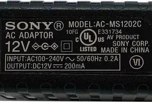 Genuine AC Power Supply Adapter So-ny AC-MS1202C So-ny AC-S1202S 7W 12V 0.2A (200mA) OEM