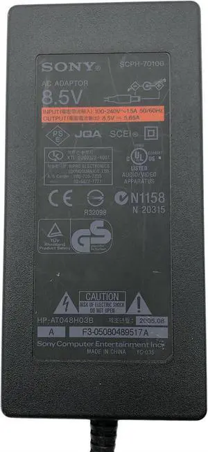 Genuine So-ny SCPH-70100 AC Adapter Power Suppy 8.5V 5.65A W/P.Cord OEM