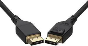 BUCIER DisplayPort Cable 1.4 Infinnet 8K DisplayPort 1.4 1.4a Cable 2K 280Hz 240Hz 165Hz 4K 160Hz 144Hz 1080p 390Hz 360Hz Display Port DP 1.4 Cable HBR3 Cord HDR DisplayPort Cable 2m (6 feet)