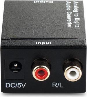 Musou RCA Analog to Digital Optical Toslink Coaxial Audio Converter Adapter with Optical Cable