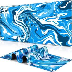 Gaming Mouse Pad Fluid Pattern Mouse Pad 31.5x11.8inch Large Extended Computer Mouse Mat Keyboard Full Desk Mousepad for Gaming Office Home