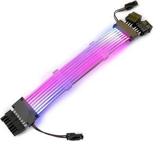 2 x 8 Pin(6+2) Addressable RGB GPU Power Extension Cable