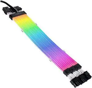 LIAN-LI Stri-mer Plus V2 Triple 8 Pin -- Addressable RGB VGA Power Cable -- L Connect 3.0 Controller not included