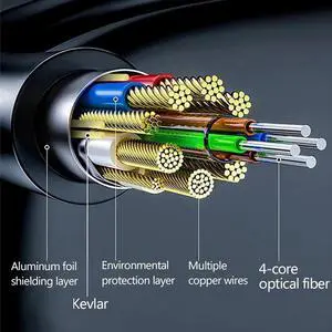 4K Fiber Optic HDMI Cable 100Feet Long Full 4K60Hz (4:4:4 RGB HDR10 HDCP2.2) 1440p 144Hz 18Gbps High Speed Ultra HD Directional Active Cord Compatible with PS5, PS4, HDTV, Monitor, Xbox, Blu-ray