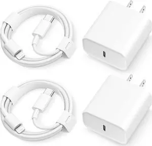 iPhone 14 13 12 11 Super Fast Charger [2Pack] cargador 20W Rapid USB C Wall Charger Block with 6FT Fast Charging Cable Compatible with iPhone 14 Pro Max/Pro/Plus/Mini/iPad