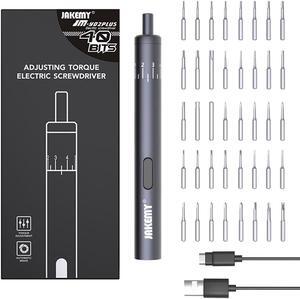 JAKEMY JM-Y03 Plus 40 Bits Precision Electric Power Screwdriver Set LED Light DIY Maintaince Tools for Cellphone Camera Laptop Improvement