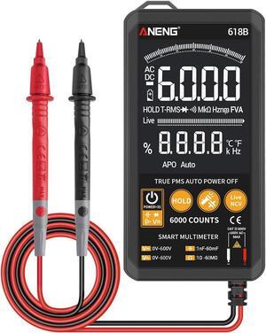 ANENG 618B Smart Touch Digital Multimeter DC/AC Analog Tester True RMS Professional Transistor Capacitor NCV Auto/Manual Multimetro