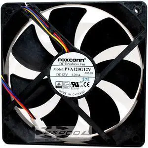 Foxconn PVA120G12V DC12V 1.2A 12cm 12025 large air volume cooling fan 6000RPM