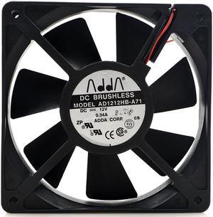 12cm ADDA AD1212HB-A71 120*120*25mm DC 12V 0.34A 2wire case cooling fan