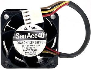 9GA0412P3H13 40mm 4cm 12V Dual Ball Bearing High Speed Small Computer Cooling Fan,40X40X28mm 4028 0.28A 14000RPM Pwm Cooler PC