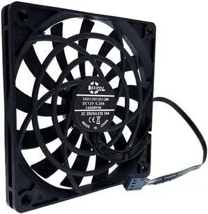 Mute 120mm 12cm PWM Cooling Fan Slim 12mm,New 120X120X12mm DC 12V 0.20A 1400RPM Computer PC Case Chassis Cooler Quiet Low Noise
