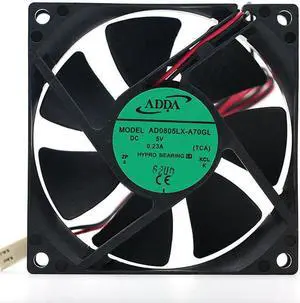 80mm DC 5V Cooling Fan,for ADDA AD0805LX-A70GL DC5V 0.23A 8025 8CM 80*80*25mm Cooling Fan Cooler