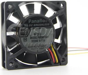 high quality FOR Panasonic panaflo FBK06T24H 6CM 6015 three-wire inverter fan 24V 0.11A cooling fan