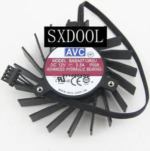 AVC BASA0710R2U frameless 12V 0.5A 4 Wires 4 Pins VGA Fan graphics card cooler AVC BASA0710R2U frameless 12V 0.5A 4 Wires 4 Pins VGA Fan graphics card cooler