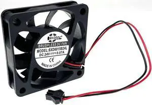 24V Cooling Fan 60mm 6cm Dual Ball Bearing Mute Quiet Silent Computer PC Fan with SM-2Pin SXD6015B24L 60X60X15 6015