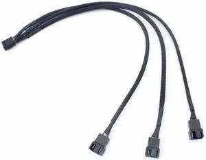 4pin IDE to 3-Port 4Pin Cooling Fan Splitter Power Cable PC Computer Case Fan Connect Wire Splitter Hot Sale,30cm