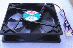 DF121225BU -D 12025 12cm Cooling Fan Dual Ball 4-Wire PWM fans 12cm 12V 0.65a 120X120X25mm