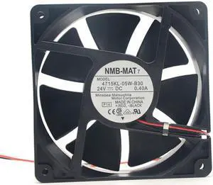 NMB-MAT7 4715KL-05W-B30 12cm 12038 24V 0.4A 3300RPM 120CFM ball bearing cooling fan NMB-MAT7 4715KL-05W-B30 12cm 12038 24V 0.4A 3300RPM 120CFM ball bearing cooling fan