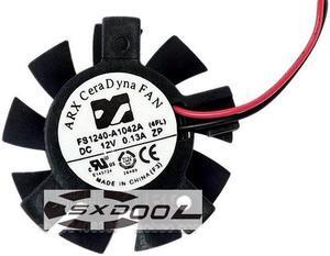 NEW ARX FS1240-A1042A 4FL 12V 0.13A 2 Wires 2 pins frameless vga fan graphics card cooler