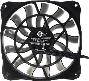 12015 Slim 15mm Thickness, Best for Small Case 120mm PWM Controlled Fan With De-vibration Rubber 12cm SXD12015R12H 120*15mm SXDOOL