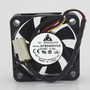 Delta Electronics AFB0405VHA Server Square Fan DC 5V 0.16A 40x40x10mm 3-wire