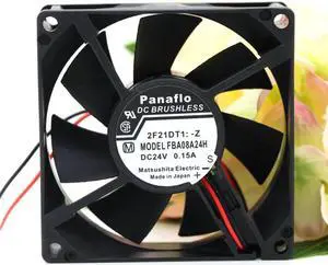 Original panaflo FBA08A24H 8CM 8025 80*80*25 80X80X25 DC 24V 0.15A/0.26A tow sire lead 2510 plug powerful light case cooling fans Original panaflo FBA08A24H 8CM 8025 80*80*25 80X80X25 DC 24V 0.15A/0.26A tow sire lead 2510 plug powerful light case cooling fans