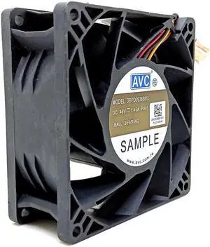 AVC DBP0938B8U 9038 DC 48V Violent High Speed Large Air Volume Dual Ball Fan 9cm 4-wire PWM Temperature Control Inverter Fan AVC DBP0938B8U 9038 DC 48V Violent High Speed Large Air Volume Dual Ball Fan 9cm 4-wire PWM Temperature Control Inverter Fan
