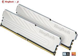 KingBank Computer Desktop Memory Ram DDR4 16GB(2x8GB) 3200MHz CL16 1.35V with Heatsink for Desktop Computer High Performance Gaming Office