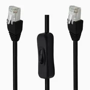 Super Class 6 Gigabit cat6e network cable with 304 switch control network Disconnect extension network cable Male to male straight head/straight head  1m