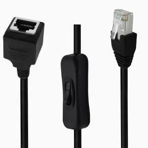 Super Class 6 Gigabit cat6e network cable with 304 switch control network Disconnect extension network cable  Male to female straight head 1m