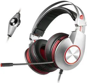 XIBERIA K5 Gaming Headset Over-Ear Gamer Headphones 7.1 Surround Sound Microphone for PC/Laptop,50MM Drivers, In-line control