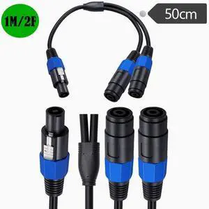 Speakon a revolution two female 8mm speaker cable Audio cable Ohm head cable 0.6² copper speaker connection cable