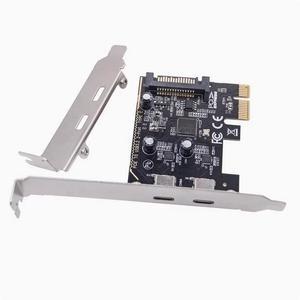 PCI-E to usb3.0 Expansion card 2-port high-speed desktop USB3.0 expansion card ASM1042  2 bites C