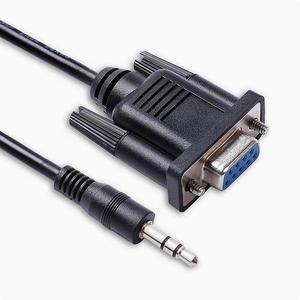 RS232 Serial audio cable DB9 female Rs232 to stereo DC2.5/3.5mm speaker cable 1.8M  DB9 female