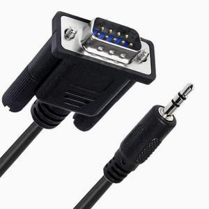 RS232 Serial audio cable DB9 female Rs232 to stereo DC2.5/3.5mm speaker cable 1.8M  DB9 male