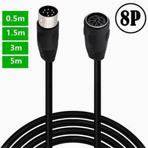 DIN 8Pin Male/female extension cable Eight-core conference audio system cable Handhold microphone cable Signal control cable