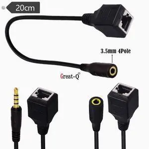 DC3.5 Male/Female RJ45 Network port Touch screen cable RJ45 female to DC3.5 Level 4 4