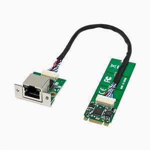 M.2 B+M KEY to Gigabit single-port wired industrial computer NIC RTL8111F Ethernet FPC cable 225  Intel225 chip M2 B+M 2.5G network adapter