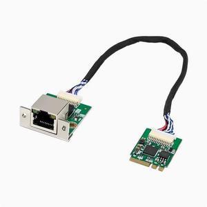M.2 B+M KEY to Gigabit single-port wired industrial computer NIC RTL8111F Ethernet FPC cable  Intel225 chip M2A +E 2.5G