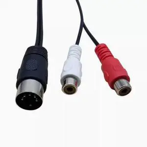 5P revolution 2RCA female Lotus Female Old audio device adapter 5 Pin Din