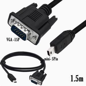 VGA cable VGA to mini 5P cable Mobile DV cable Mini USB 5P/VGA D-SUB 15P