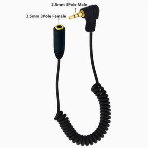 OD1.5mm spring mini turn 3.5MM to 2.5MM connector Small to large headphones convert audio cable male and female