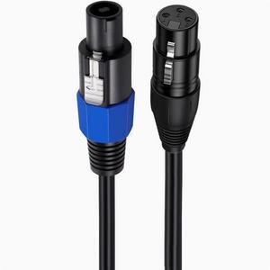XLR female Speakon male head audio extension cable Ohm professional audio stage microphone cable