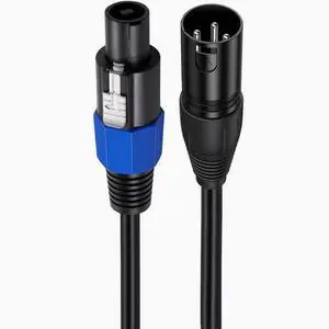 XLR Rotary Speakon male head audio extension cable Ohm professional audio stage microphone connection cable