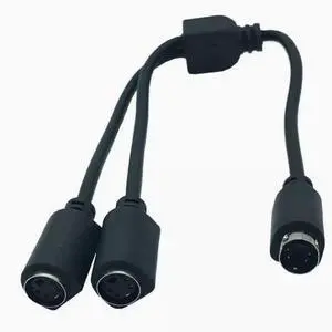 One-minute two-S terminal cable Four-pin video cable TV AV cable S-terminal cable male and female 4-PIN cable